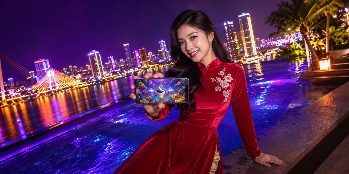 Khung cảnh Đà Nẵng với trò chơi bắn cá và ưu đãi voucher từ 78king