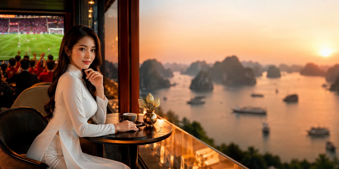 Cảnh Hạ Long Bay đẹp mắt tượng trưng cho trang nạp thưởng chào mừng tại 78king